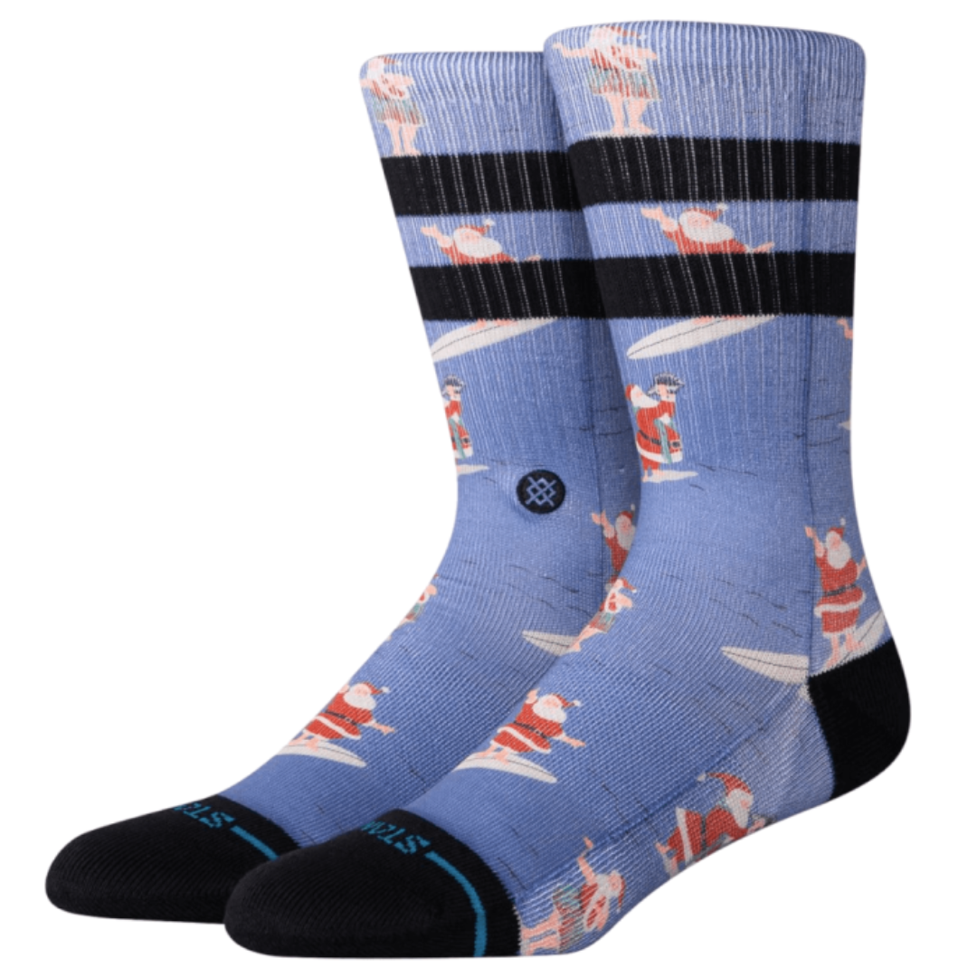 Calcetines deportivos unisex de Papá Noel para surfear de Stance