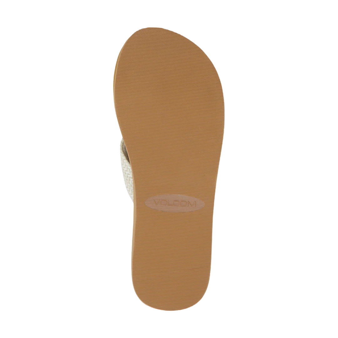 Sandalias Volcom Double Cross para mujer - Crema