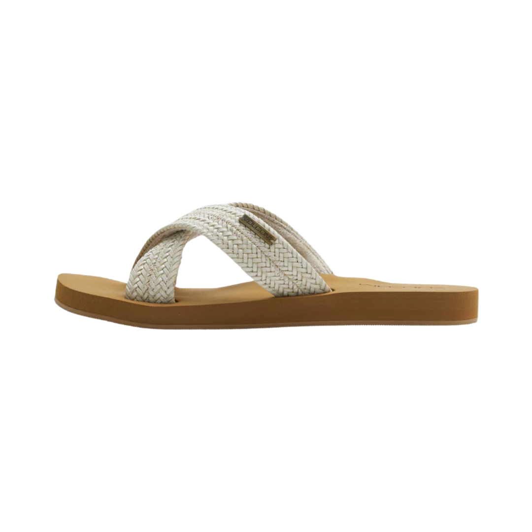 Sandalias Volcom Double Cross para mujer - Crema