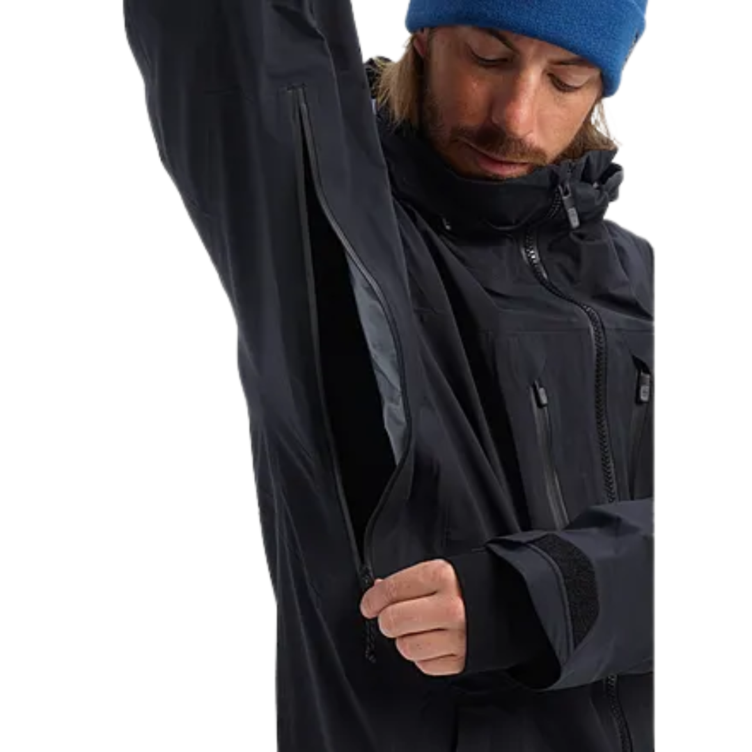 Burton Burton Men's Hover Gore Tex Stretch 3L Jacket - True Black True Black M Mens Gore-Tex Jackets