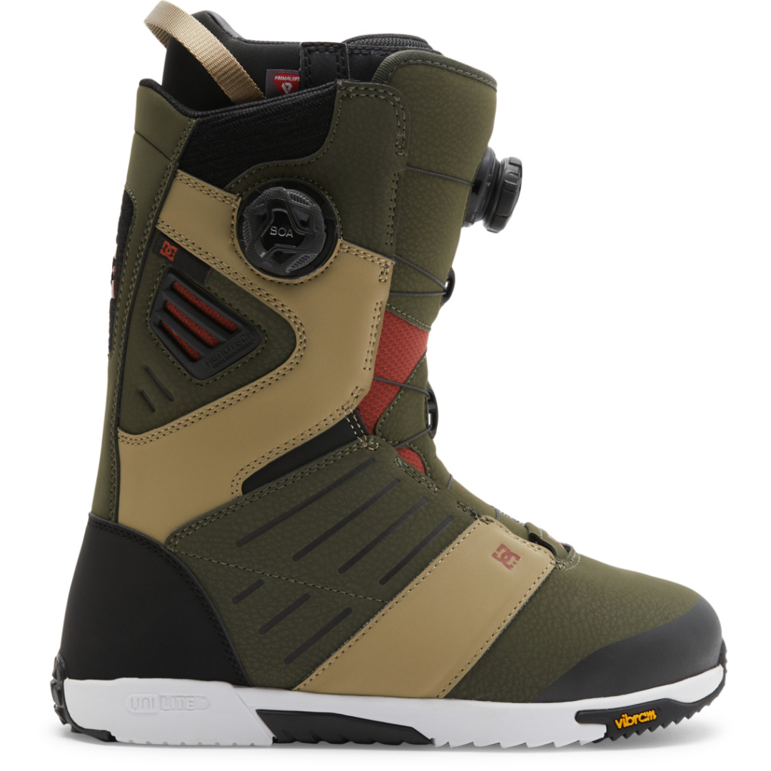 Botas de snowboard DC Judge Boa para hombre - Verde oliva y caqui