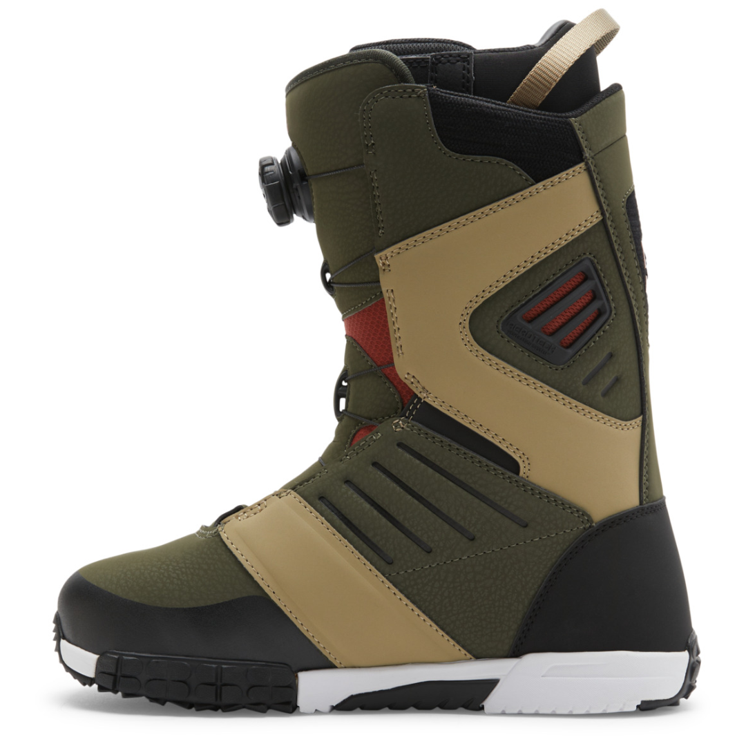 Botas de snowboard DC Judge Boa para hombre - Verde oliva y caqui