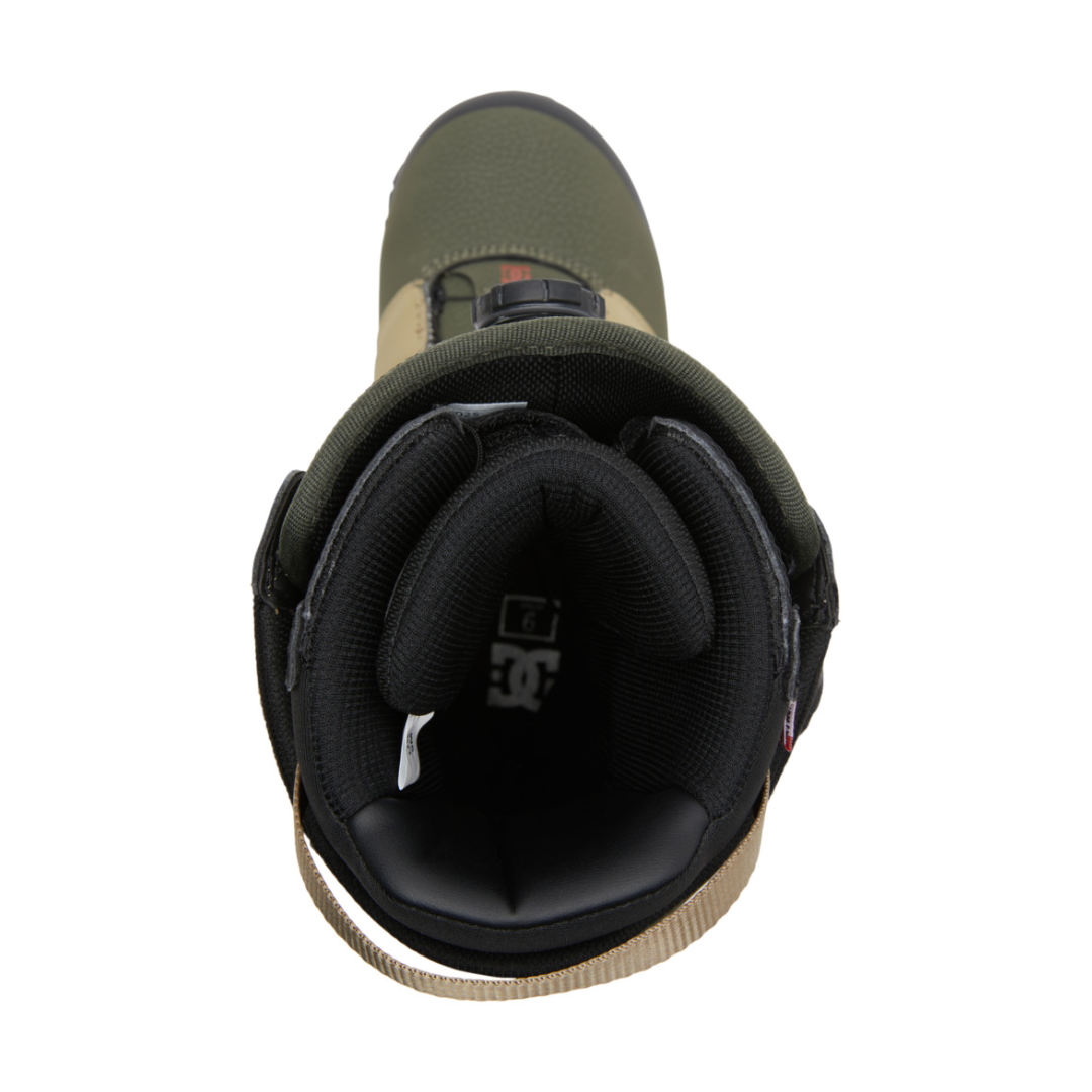 Botas de snowboard DC Judge Boa para hombre - Verde oliva y caqui