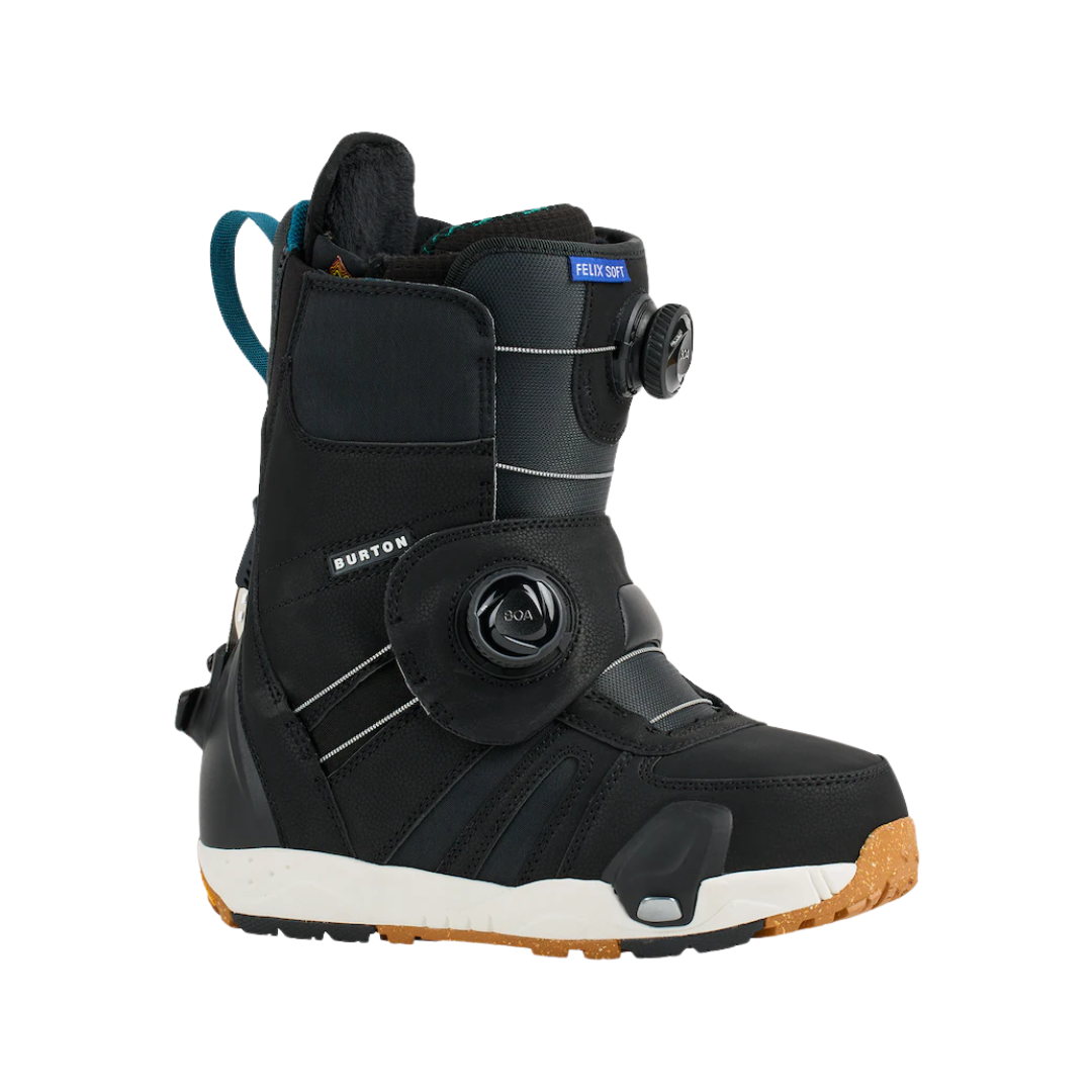 Boots de snowboard souples Burton Felix Step On pour femme - Noir