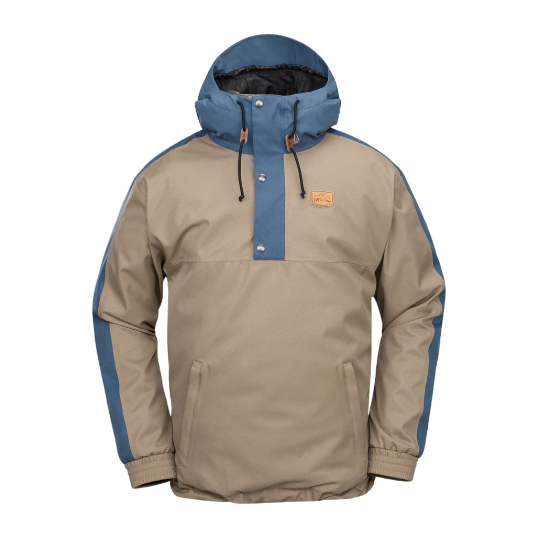 Volcom Men's Longo 20K Pullover - Chestnut Brown