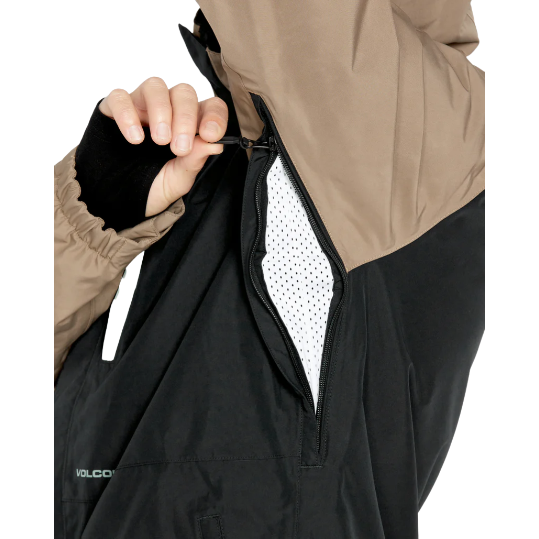 Veste isolante en Gore-Tex DUA pour homme de Volcom - Marron châtaigne