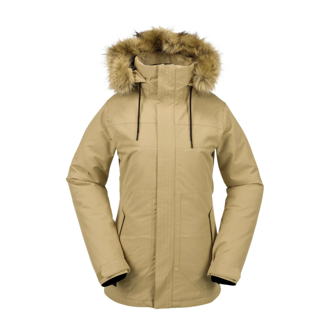 Volcom Women's Fawn Insulated Jacket - Dark Khaki
