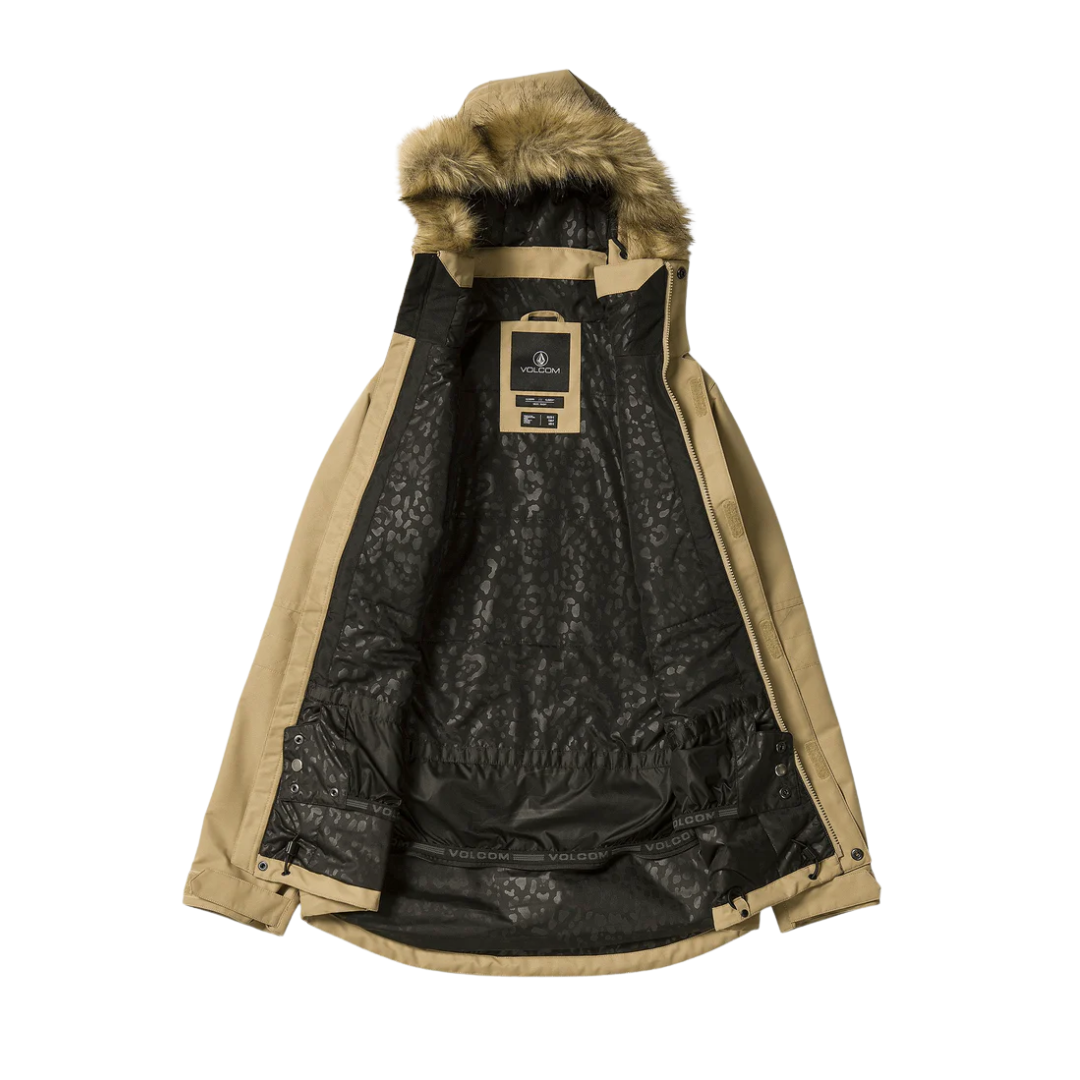 Volcom Women's Fawn Insulated Jacket - Dark Khaki