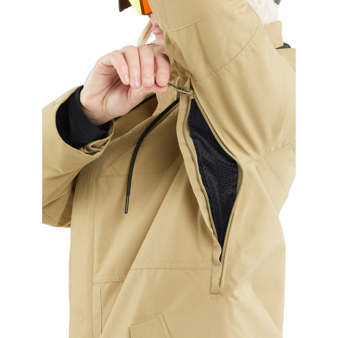 Volcom Women's Fawn Insulated Jacket - Dark Khaki