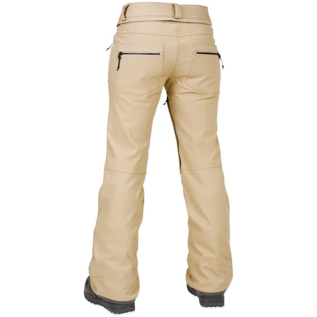 Pantalones elásticos Volcom Genus para mujer - Arena