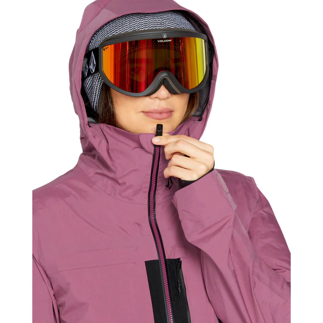Chaqueta Volcom KOA TDS INF Gore-Tex para mujer - Violeta borroso