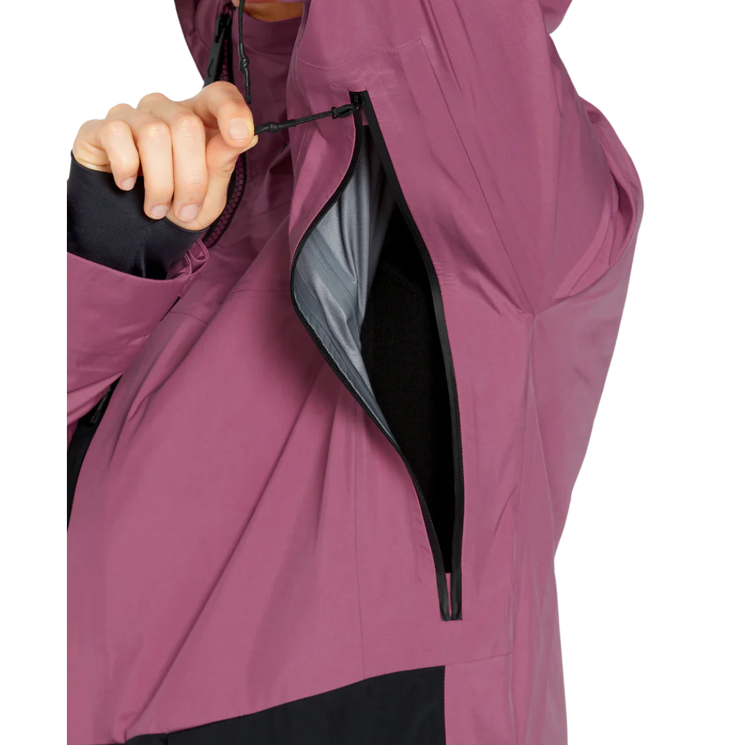 Chaqueta Volcom KOA TDS INF Gore-Tex para mujer - Violeta borroso