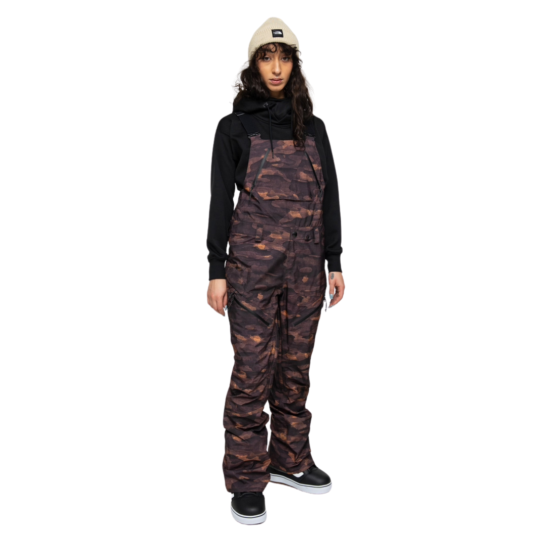 Pantalones de nieve con tirantes Volcom Elm Stretch Gore-Tex para mujer - Camuflaje crepuscular
