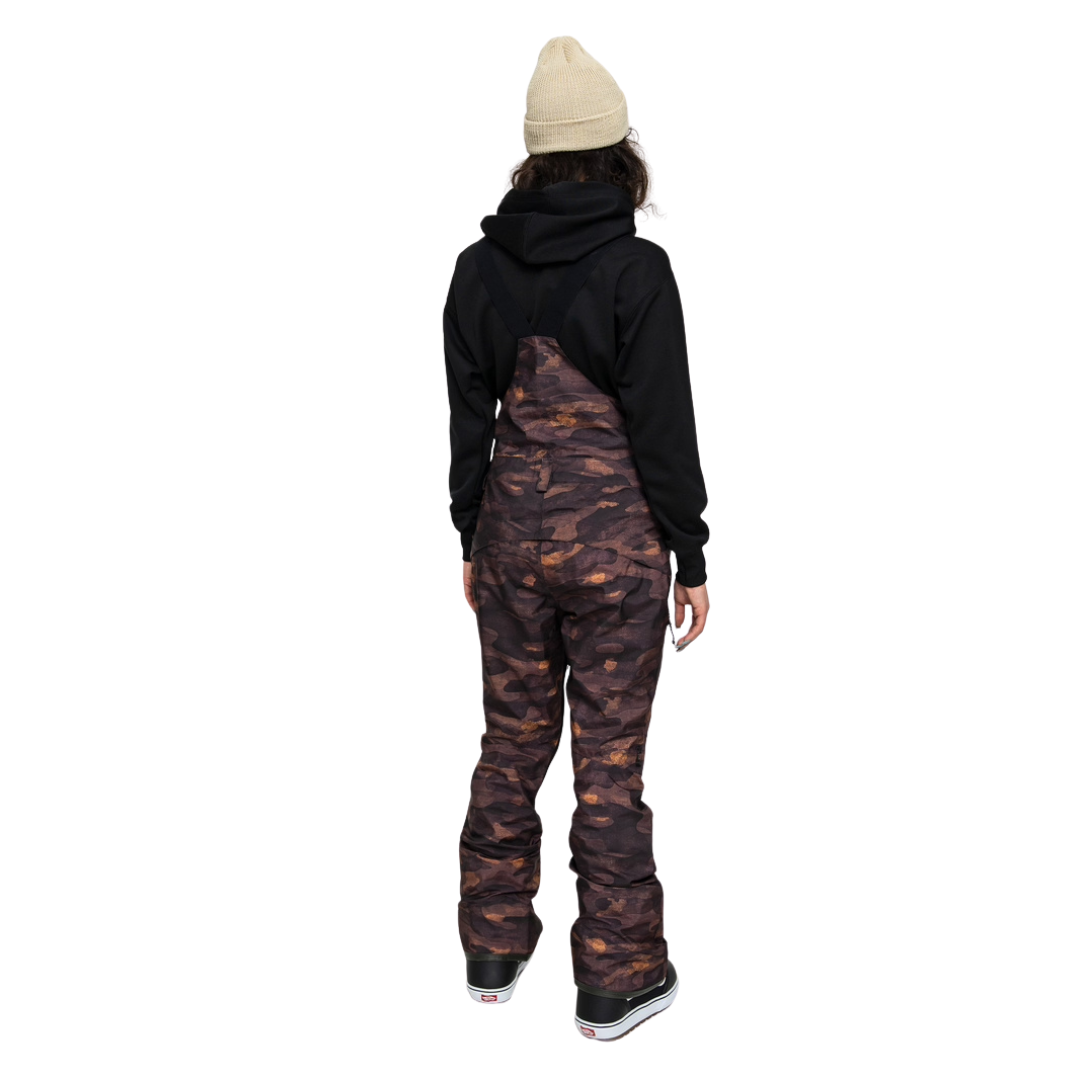 Pantalones de nieve con tirantes Volcom Elm Stretch Gore-Tex para mujer - Camuflaje crepuscular