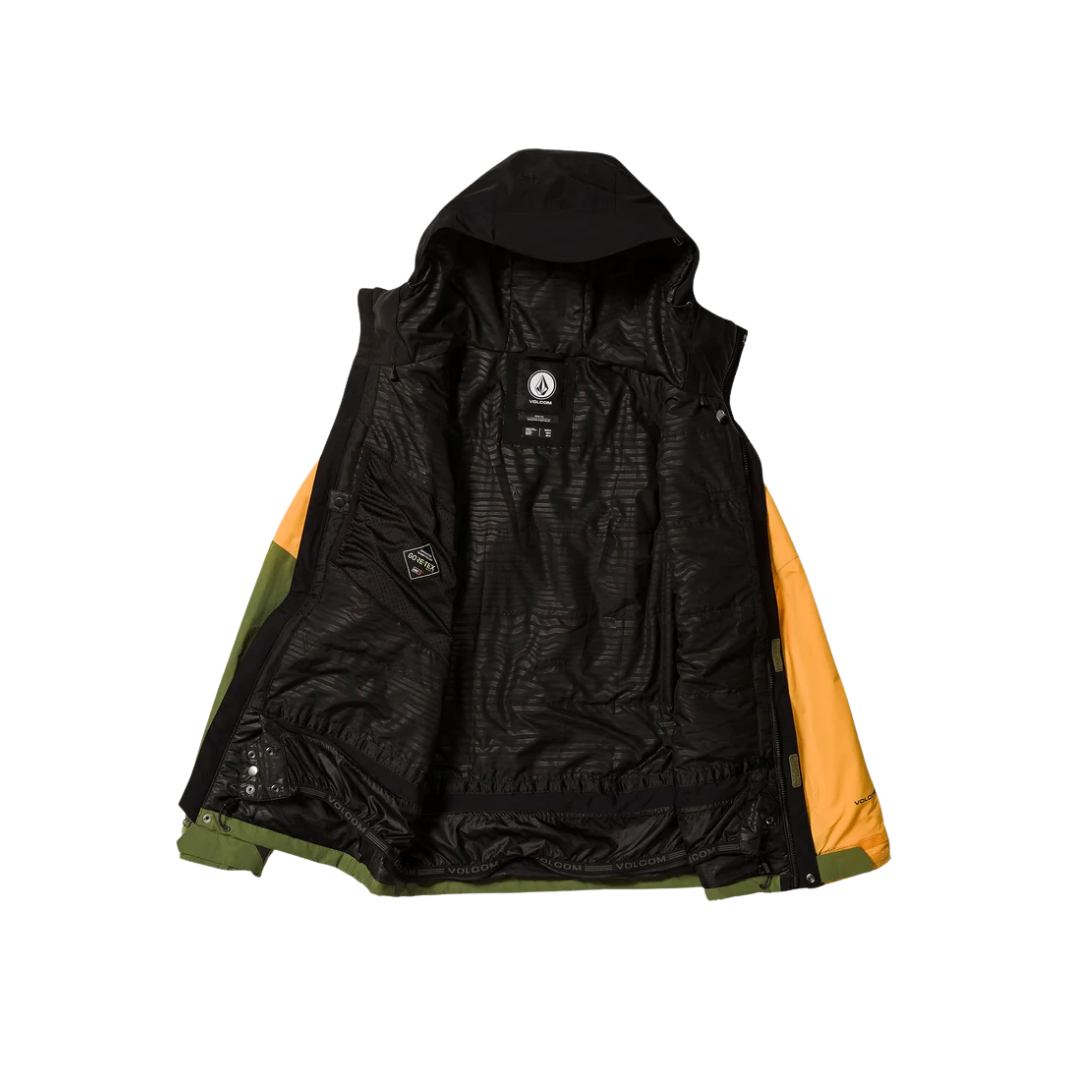 Volcom Men's L INS Gore-Tex Jacket - Gold
