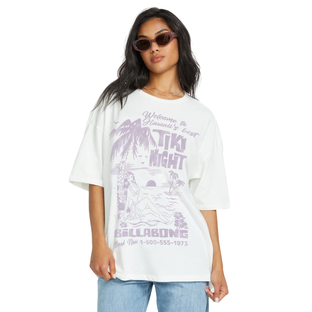 Camiseta de manga corta Billabong High On Life para mujer