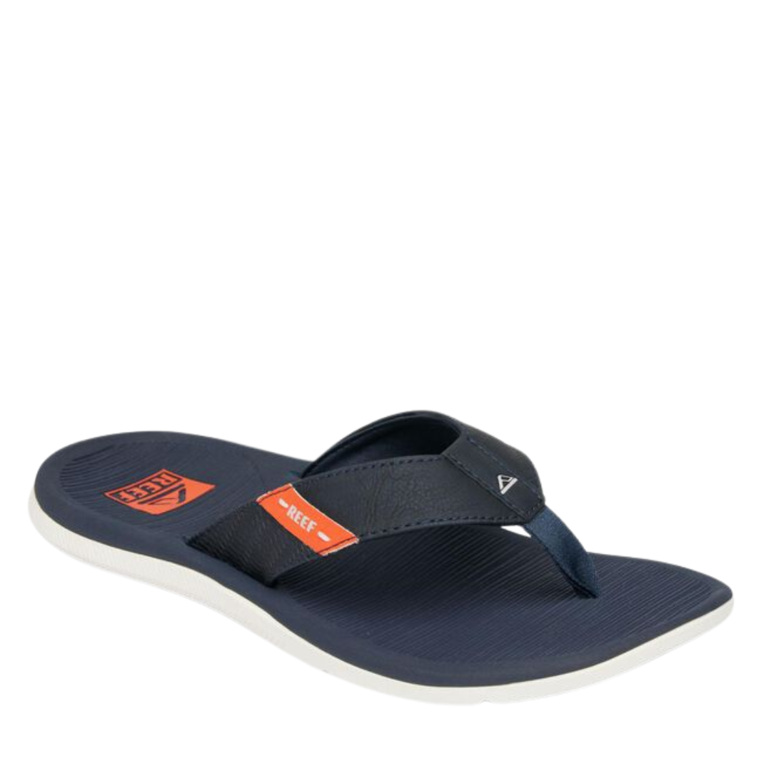 Chanclas Reef Santa Ana para hombre - Azul marino/blanco/naranja