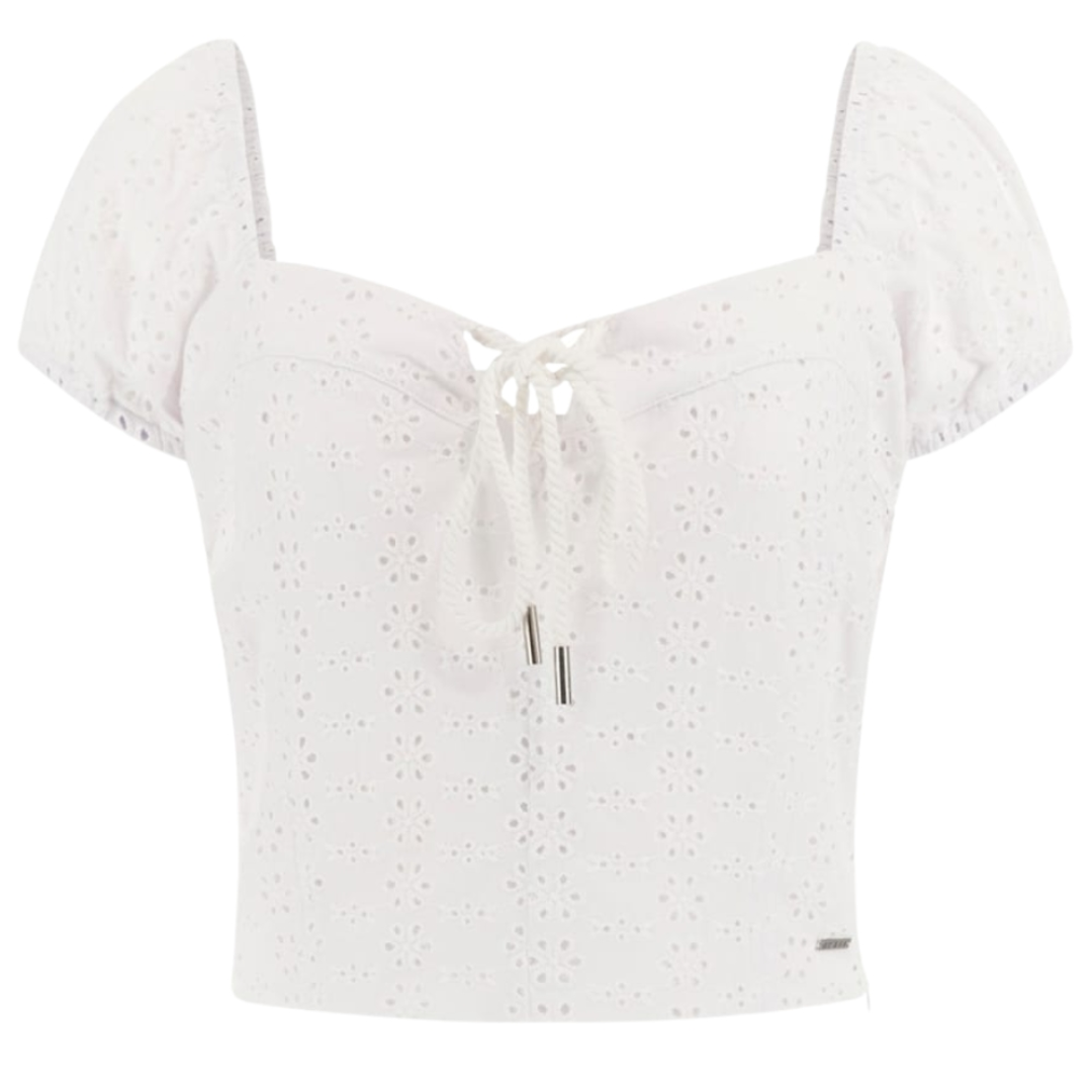 Top de punto con ojales Eliane de Guess para mujer