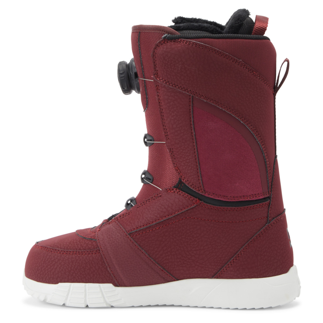 Bottes de snowboard DC Lotus Boa pour femme - Vin/Noir