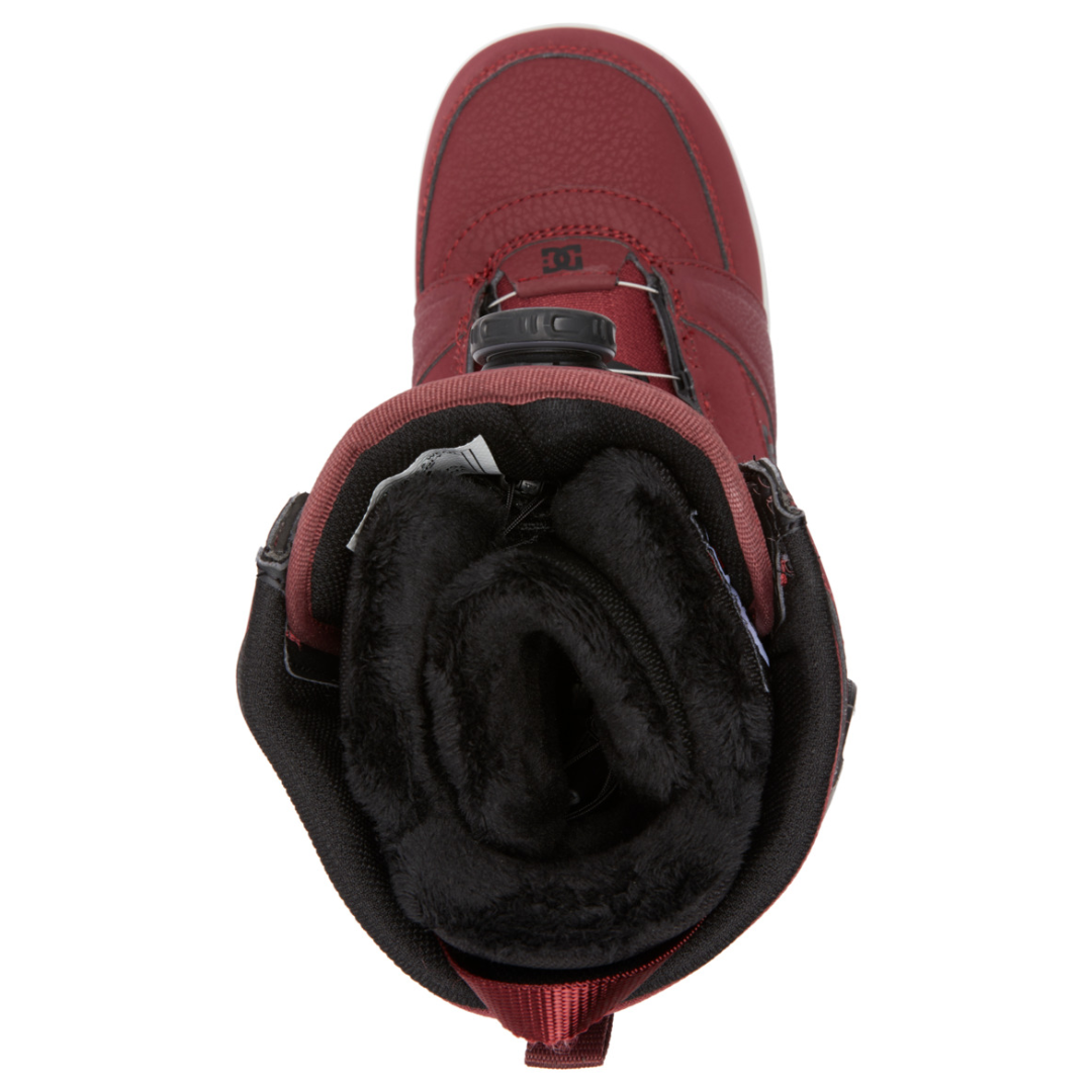 Bottes de snowboard DC Lotus Boa pour femme - Vin/Noir