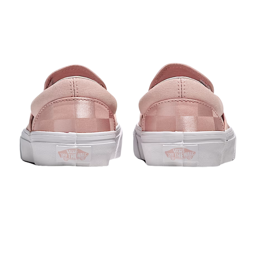 Zapatillas unisex Vans FU Classic Slip-On - Satén, cuadros, sepia y rosa
