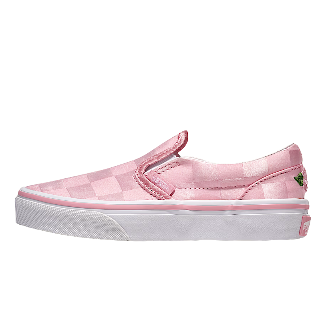 Zapatillas Vans Classic Slip-On para niños - Rosa satinado/Blanco