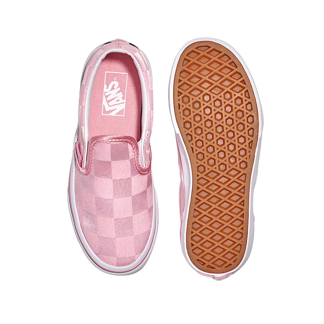 Zapatillas Vans Classic Slip-On para niños - Rosa satinado/Blanco