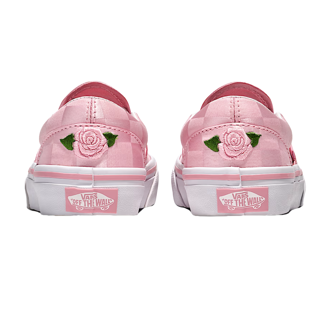 Zapatillas Vans Classic Slip-On para niños - Rosa satinado/Blanco