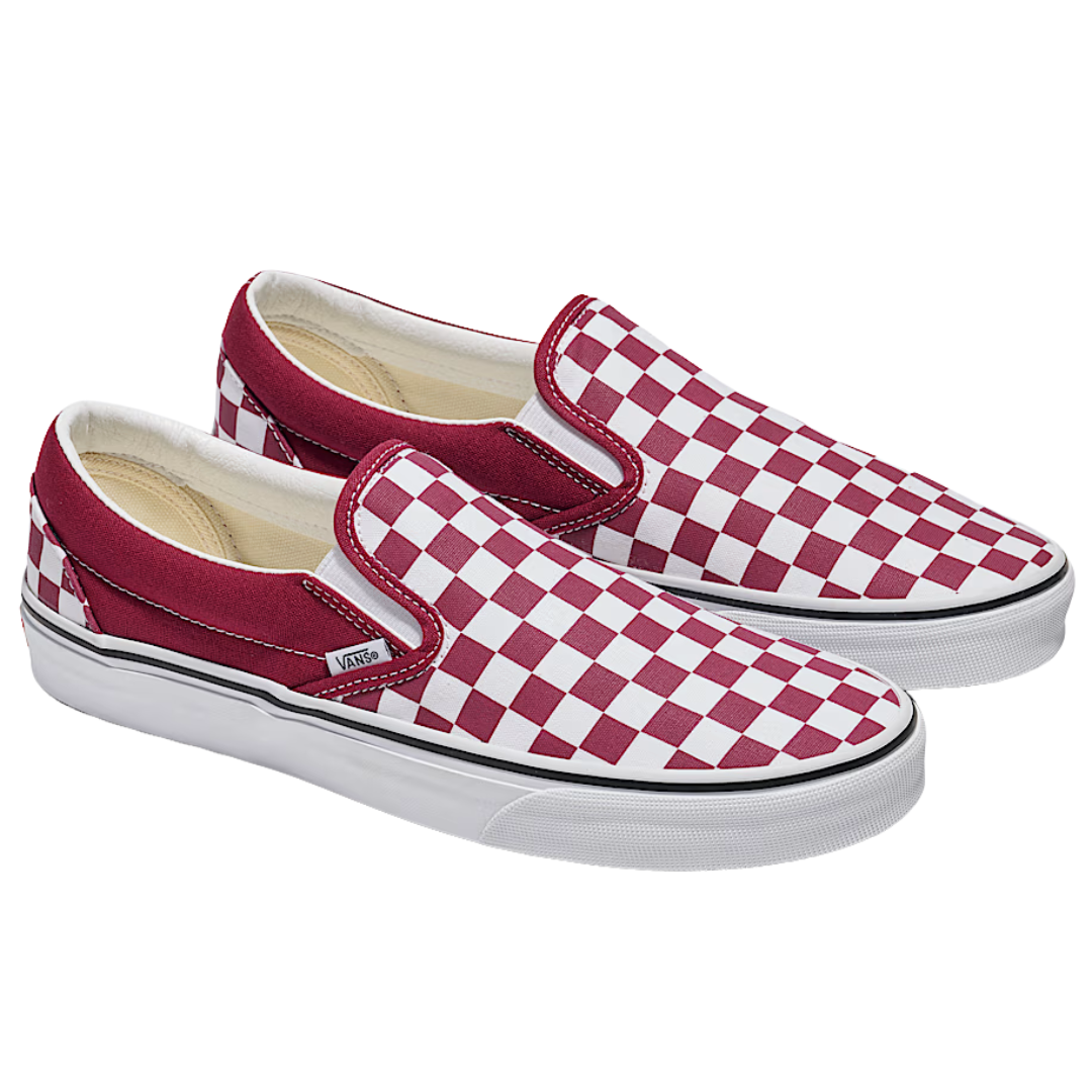 Vans Unisex Classic Slip On - COLOR THEORY CHECKERBOARD RHODODENDRON