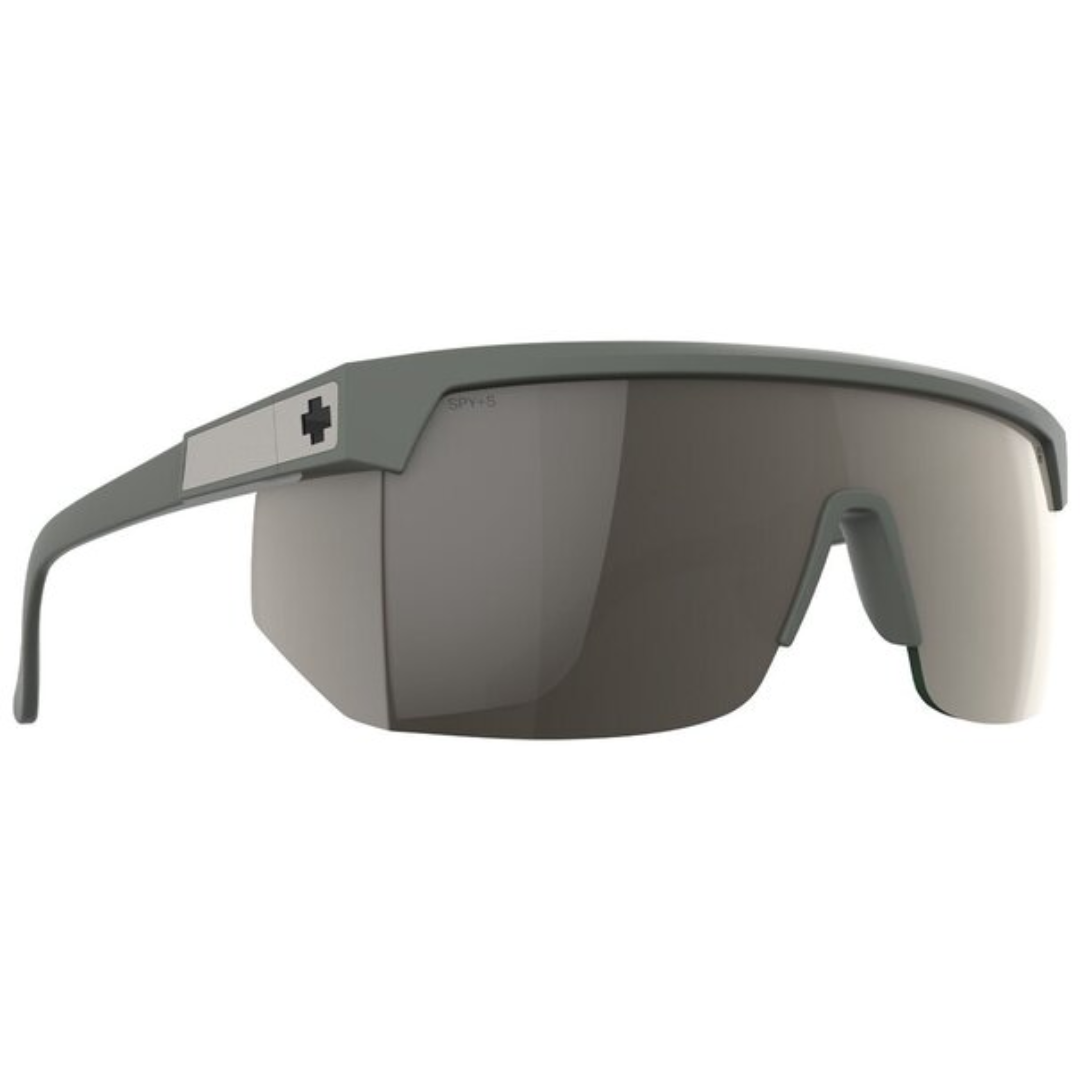 Spy Super Flynn ANSI Matte Olive Green - Happy Bronze Pewter Mirror