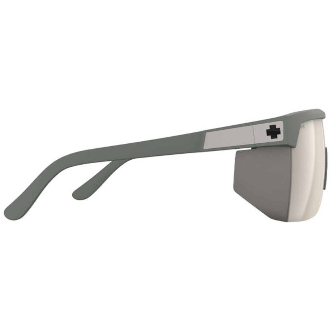 Spy Super Flynn ANSI Matte Olive Green - Happy Bronze Pewter Mirror
