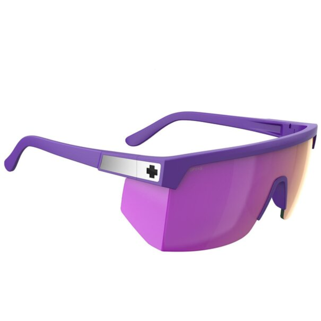 Spy Super Flynn ANSI Matte Purple - Happy Gray Green Pink Mirror