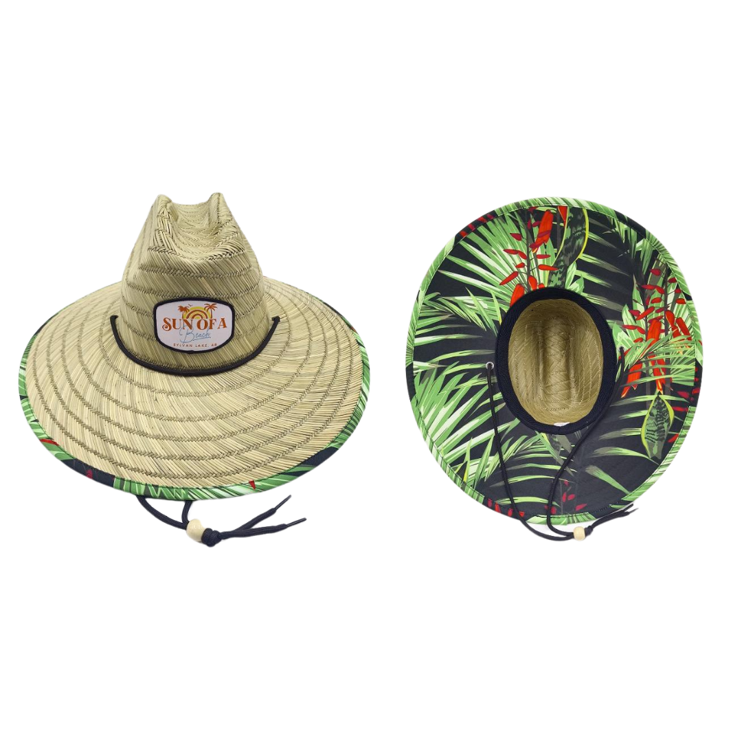 Chapeau de paille Soleil d'une plage
