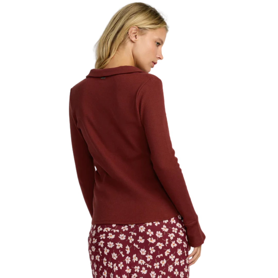 RVCA Women's Devine Knit Long Sleeve