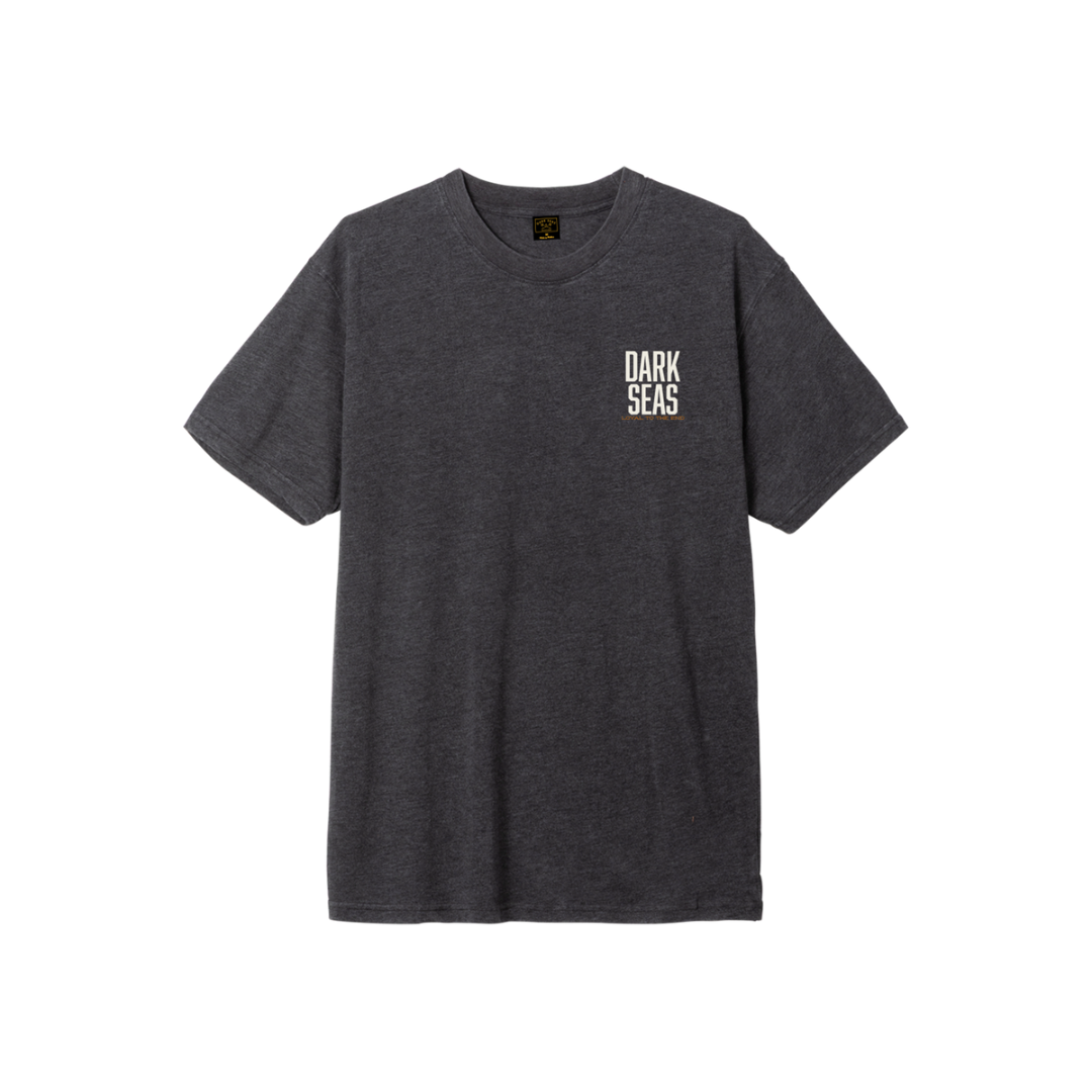 Dark Seas Men's Boykin Mineral Wash Tee - Heather Charcoal
