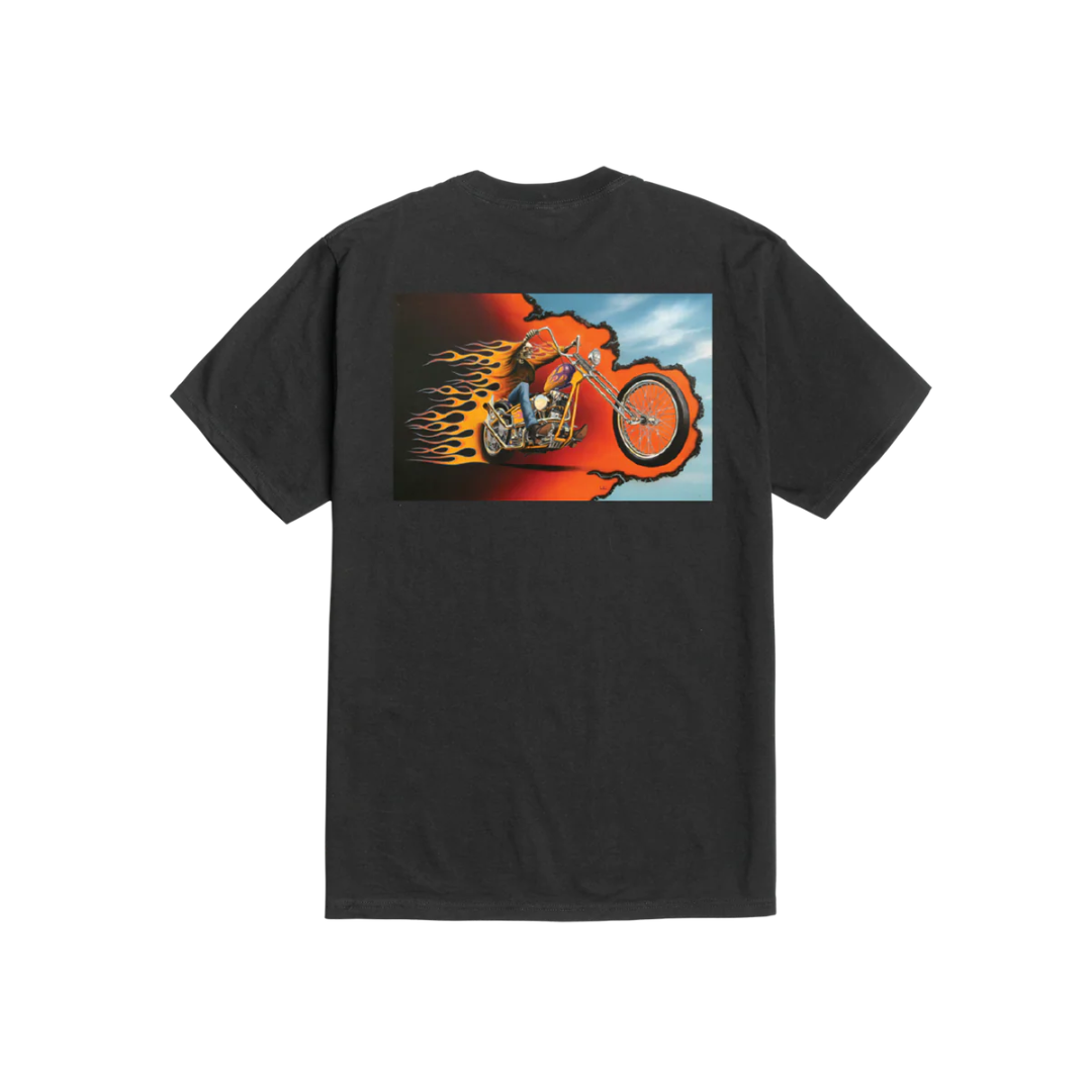 Loser Machine Loser Machine Men's Burn Rubber Tee - Black Black M Mens T-Shirts