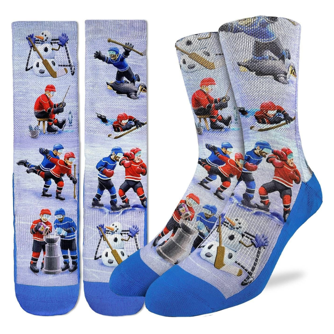 Good Luck Socks Men's Crazy Hockey Socks