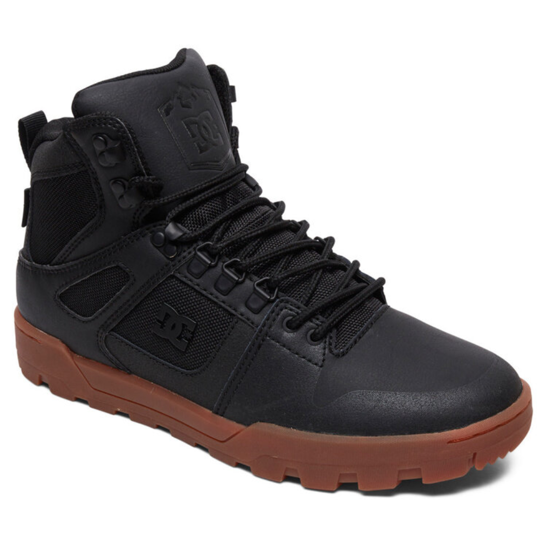DC Men's Pure High-Top WR Boot Boots - Black/Gum