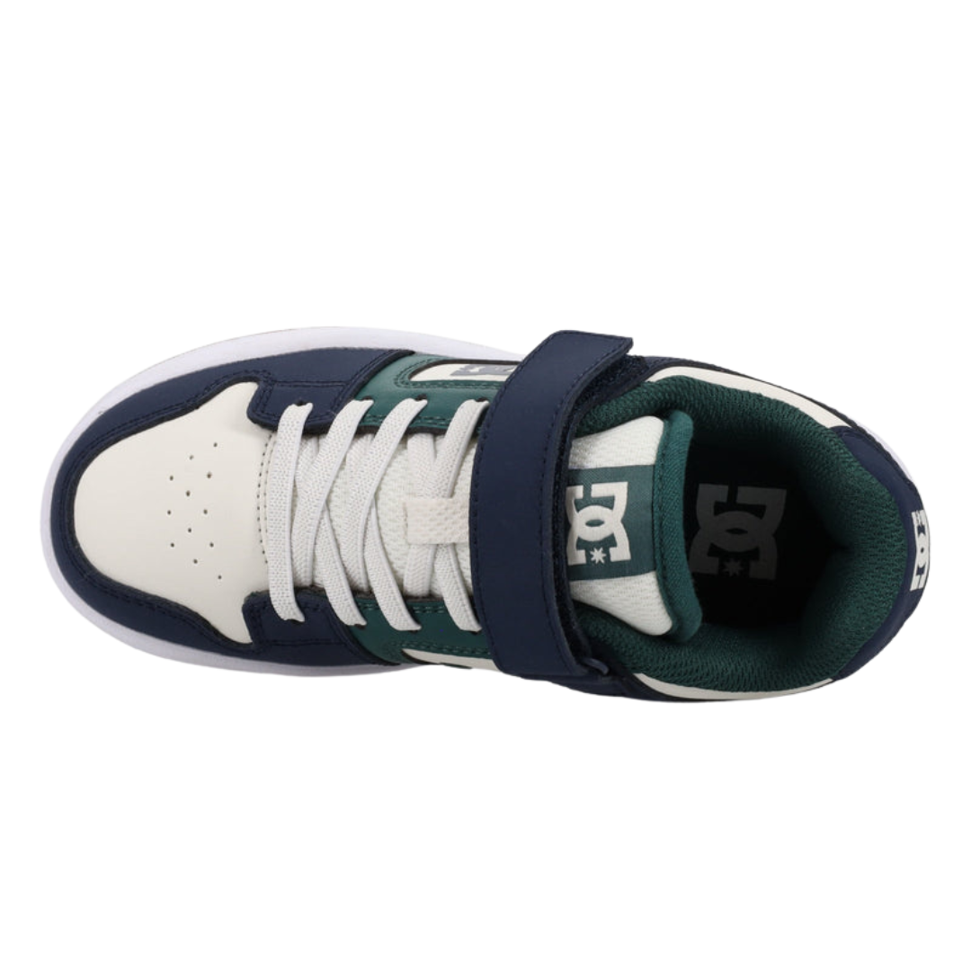 DC Youth Manteca 4 V Shoes - Navy/White/Green