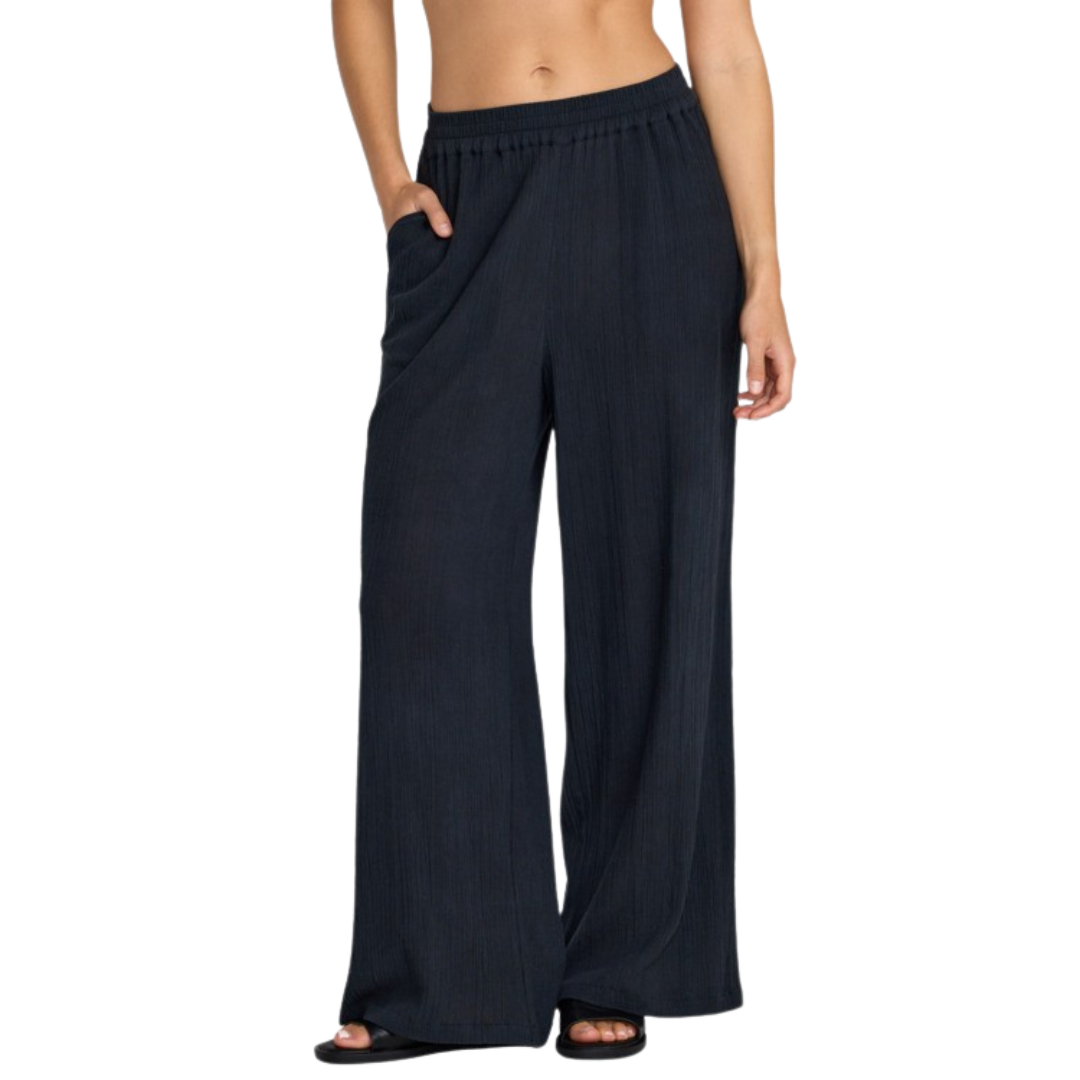 RVCA RVCA Women's New Yume Wide Cotton Pants - RVCA Black RVCA Black XS Womens Pants and Jeans
