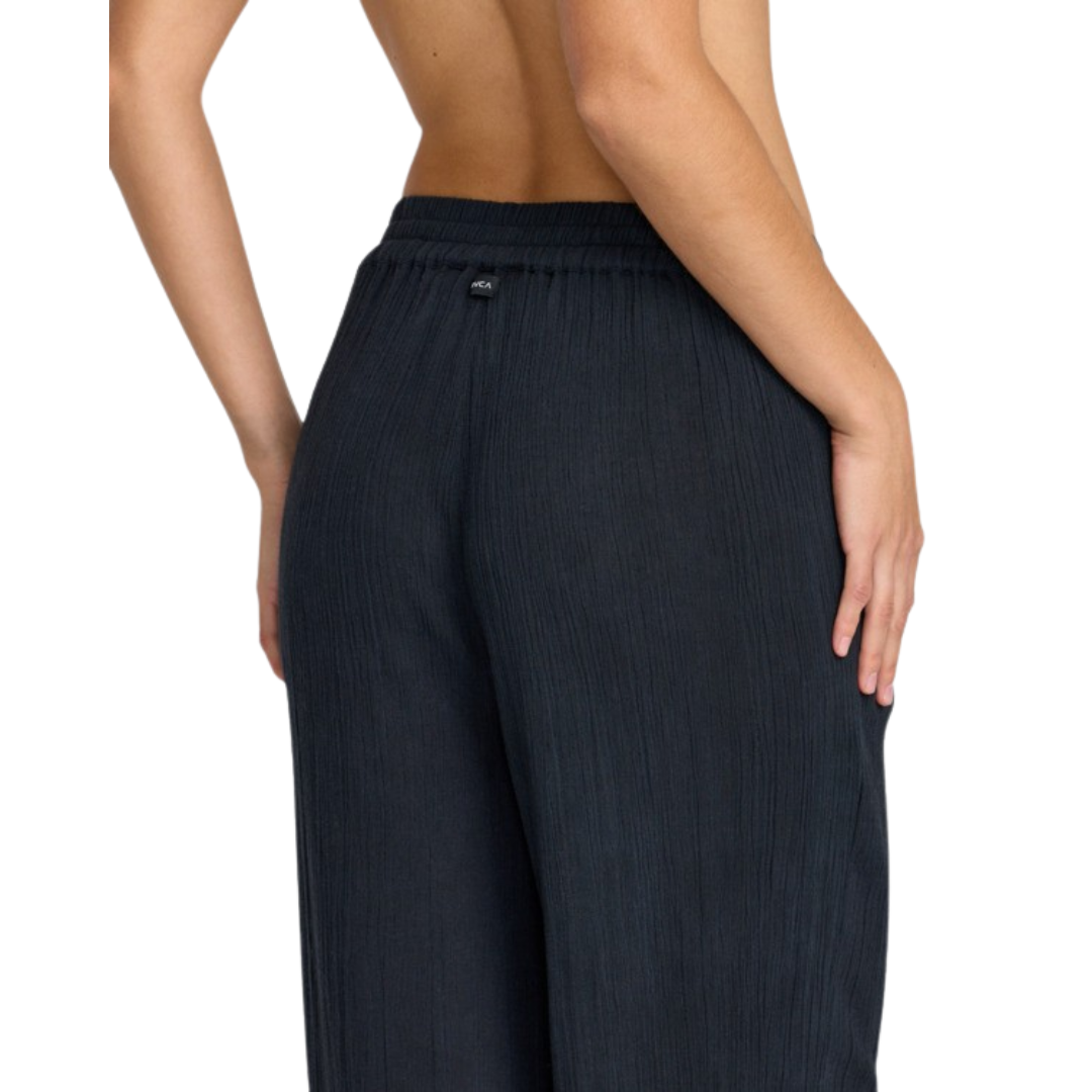RVCA RVCA Women's New Yume Wide Cotton Pants - RVCA Black RVCA Black XS Womens Pants and Jeans