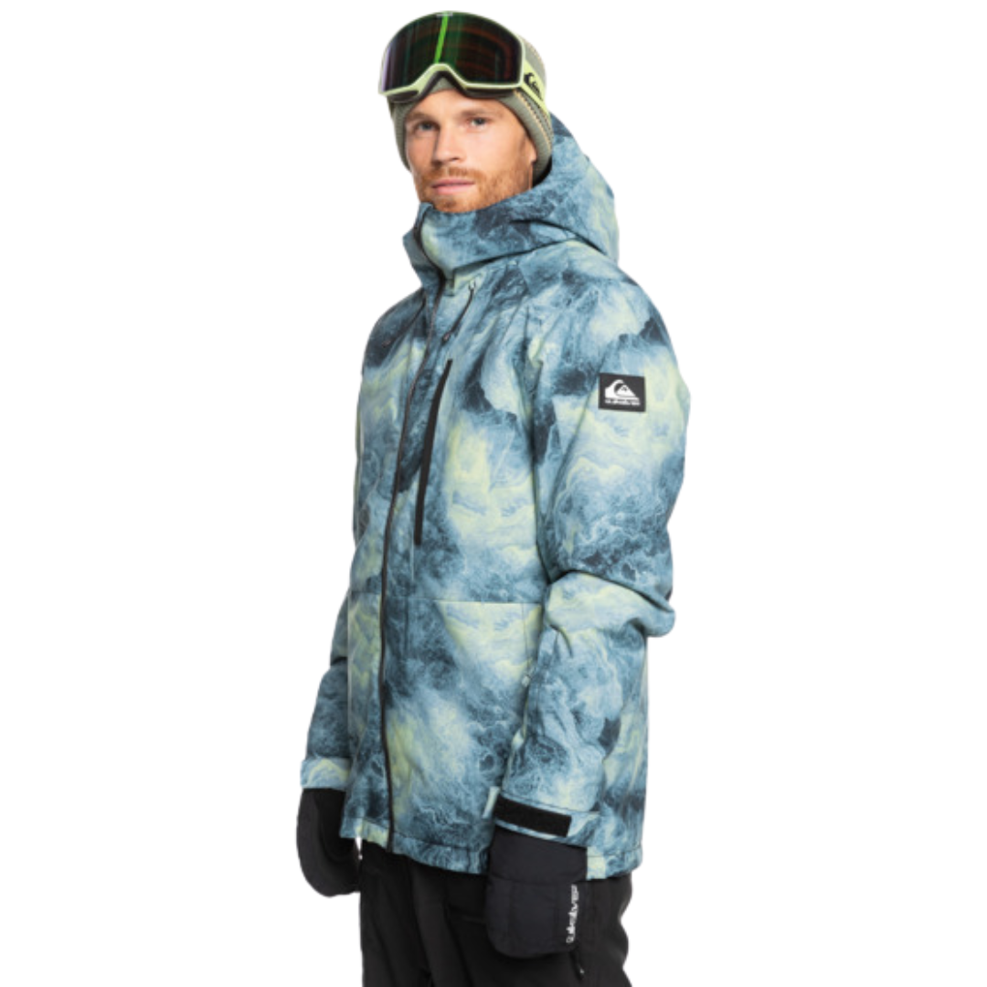 Quiksilver Quiksilver Men's Mission Printed Jacket SPACE STONE CELERY GREEN