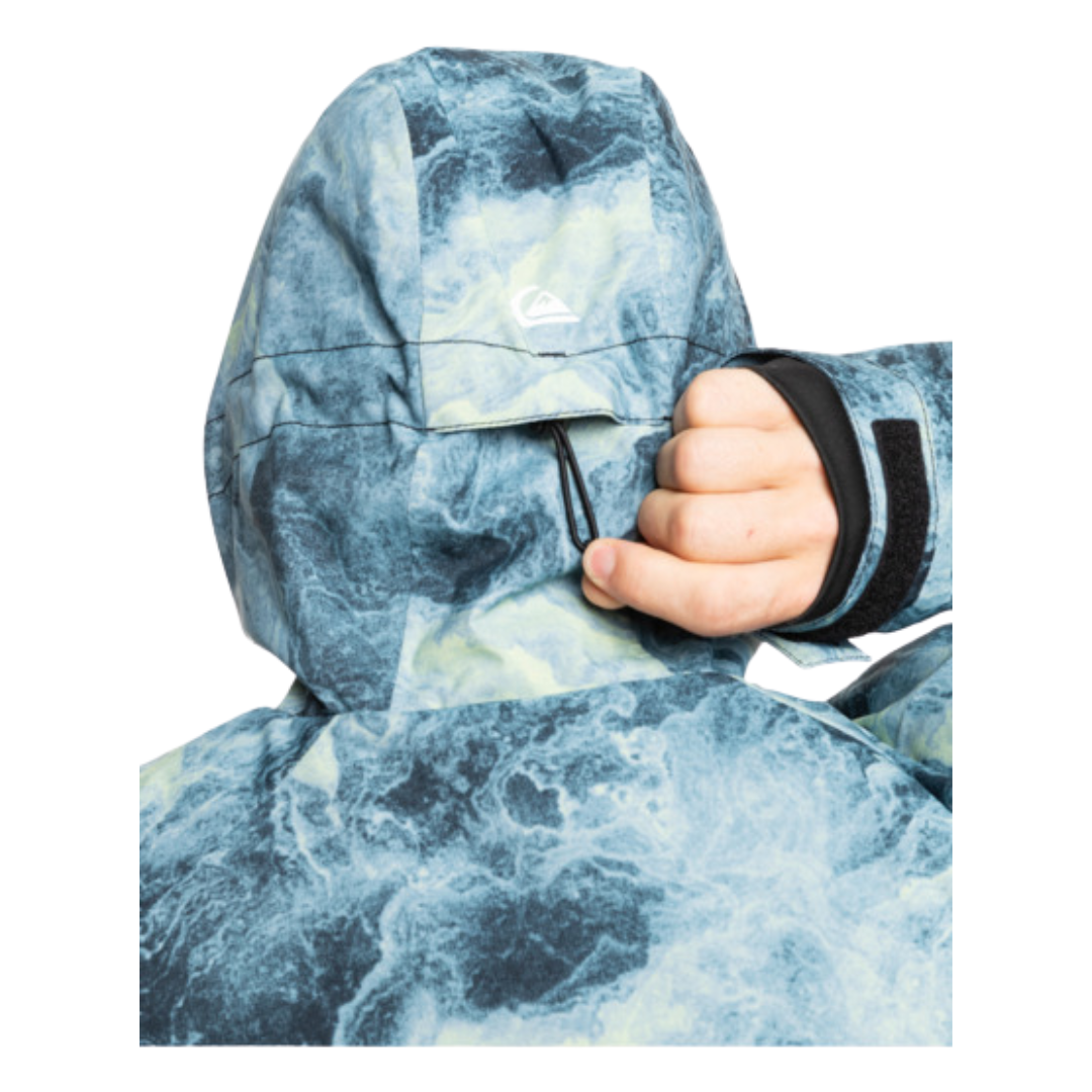 Quiksilver Quiksilver Men's Mission Printed Jacket SPACE STONE CELERY GREEN