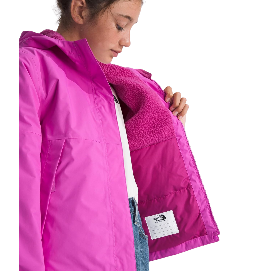 shopnomads The North Face Girls Warm Antora Rain Jacket - Violet Crocus Violet Crocus L Youth Girls Jackets