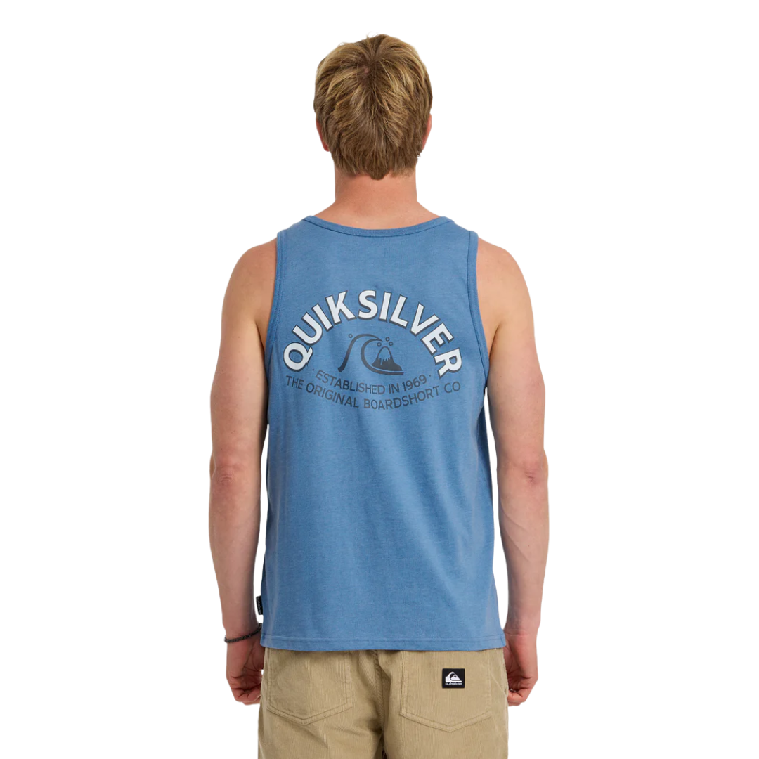 Quiksilver Quiksilver Men's Bubble Arch Tank MT1 Riviera Heather S Mens Sleeveless Shirts