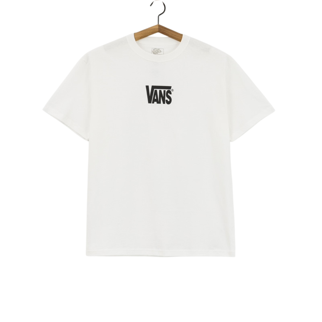 Van's Van's Men's Stretch Logo Tee - White/Black White/Black M Mens T-Shirts