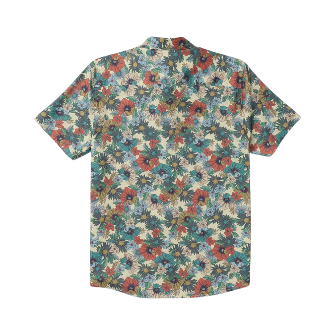 RVCA RVCA Men's Botanical SS Shirt Black Floral S Mens Button Up Short Sleeve Shirts