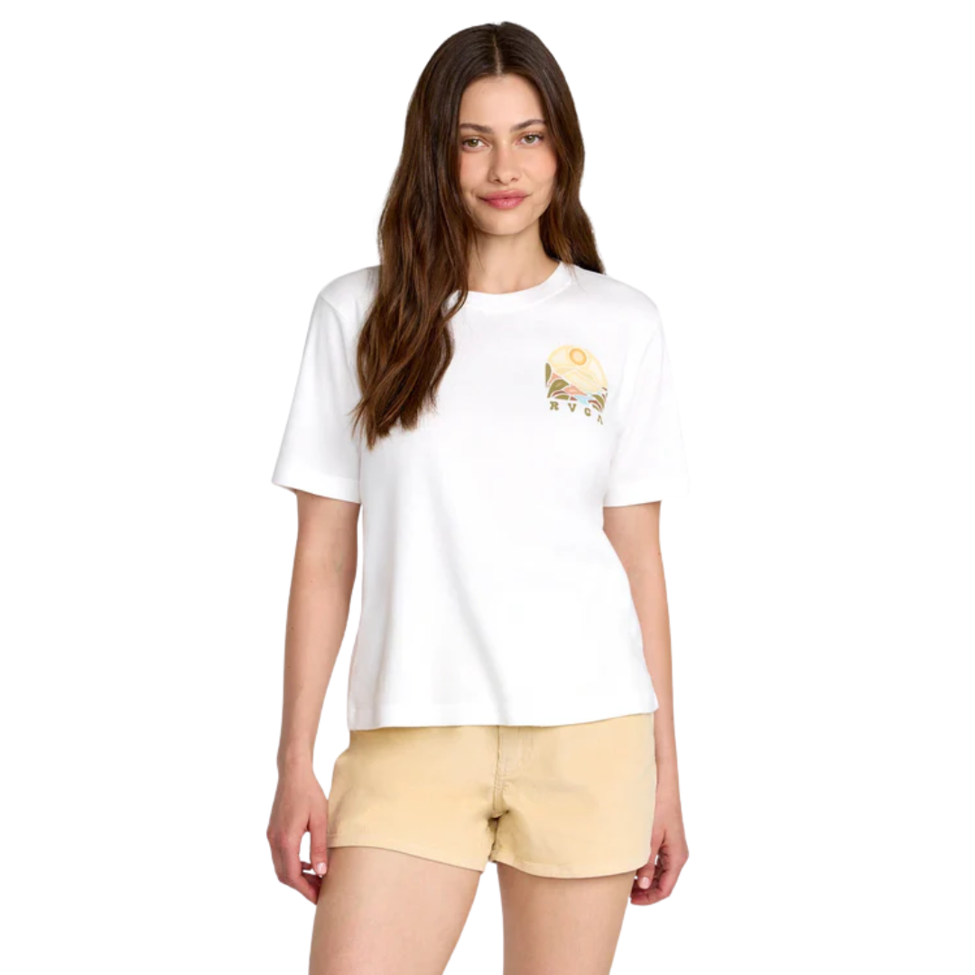 RVCA RVCA Women's Icon Tee - Vintage White Vintage White S Womens T-Shirts