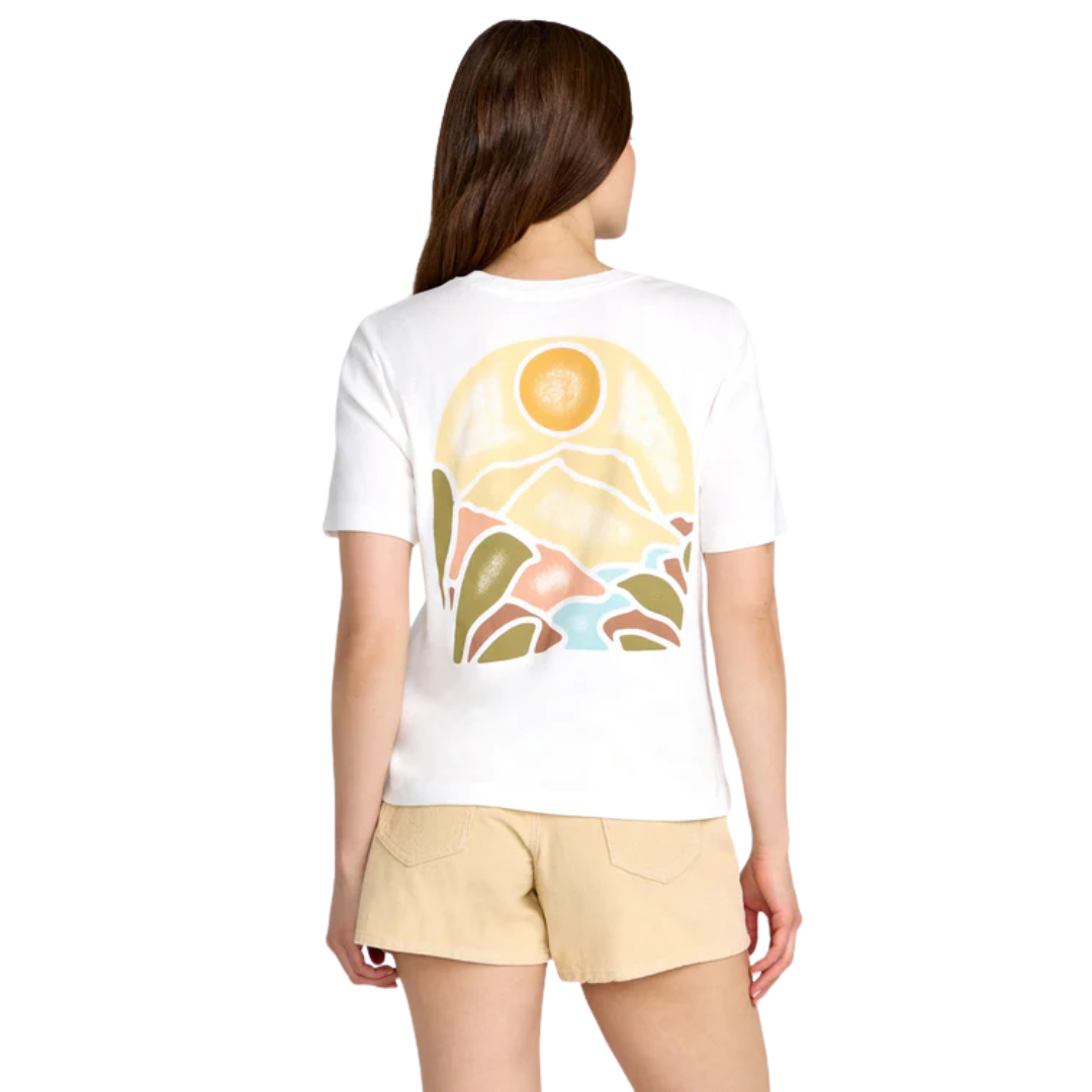 RVCA RVCA Women's Icon Tee - Vintage White Vintage White S Womens T-Shirts