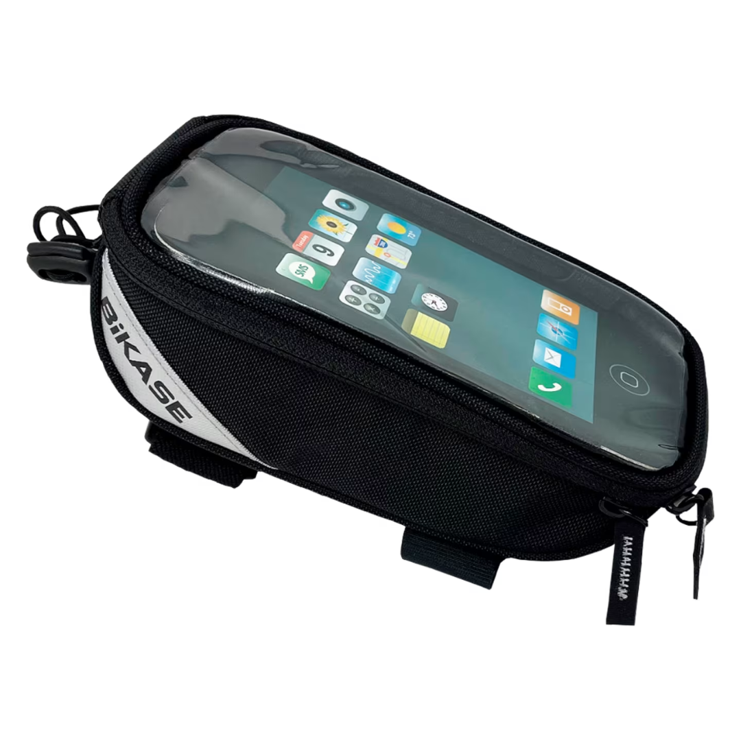 BiKase BiKASE Beetle 6 Top Tube Phone & Storage Case Black OS Bike Phone Holder